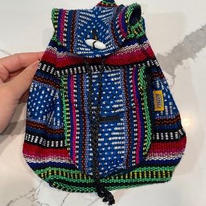 PINZON Handmade mini backpack multicolor
